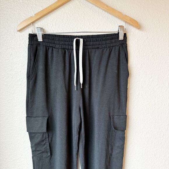 Vuori Boyfriend Cargo Sweatpant Jogger in Black Heather sz S - Picture 2 of 7